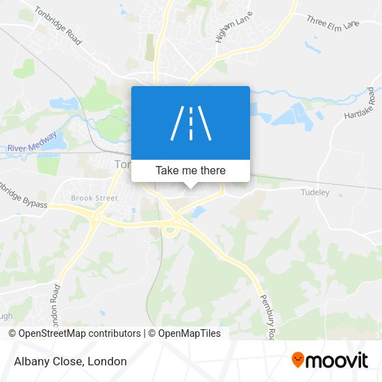 Albany Close map