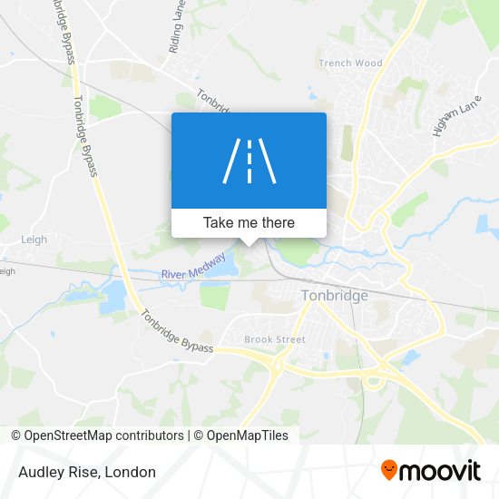 Audley Rise map