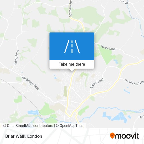 Briar Walk map