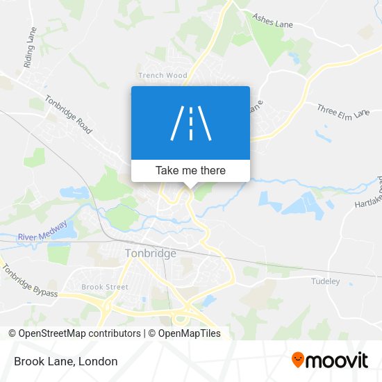 Brook Lane map