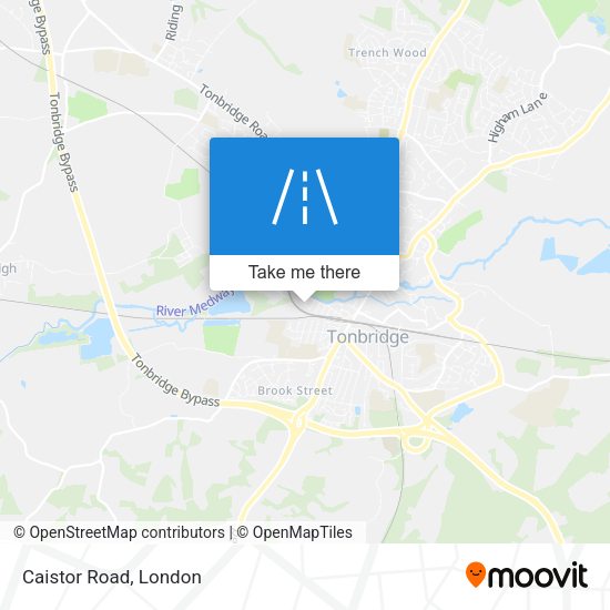 Caistor Road map