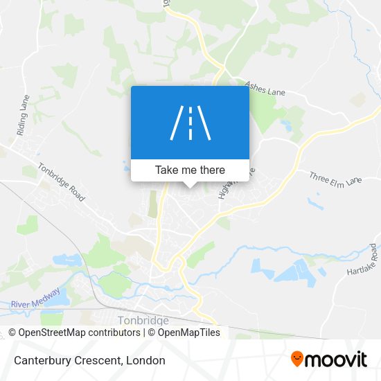 Canterbury Crescent map