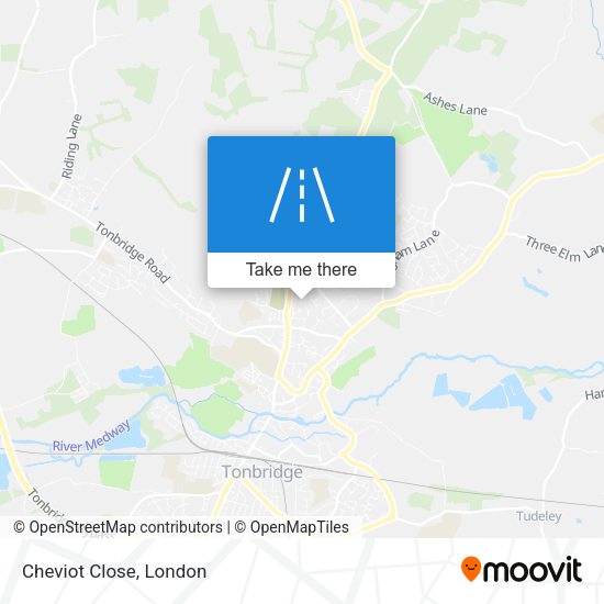 Cheviot Close map
