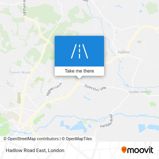 Hadlow Road East map
