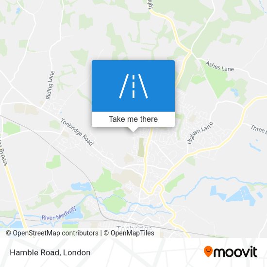 Hamble Road map