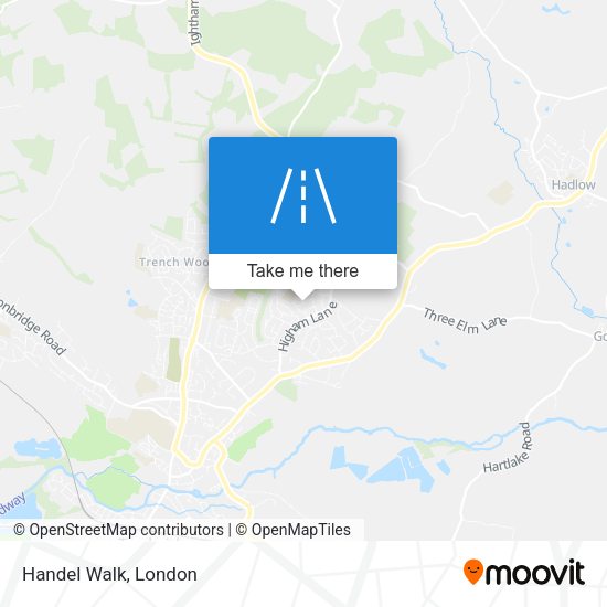 Handel Walk map
