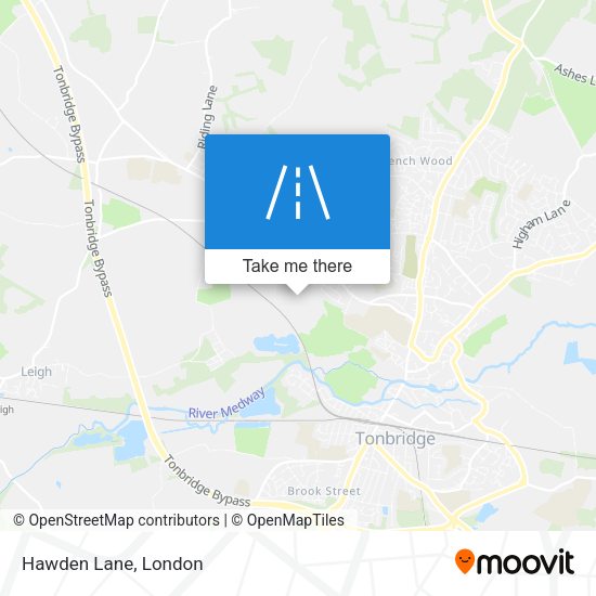 Hawden Lane map