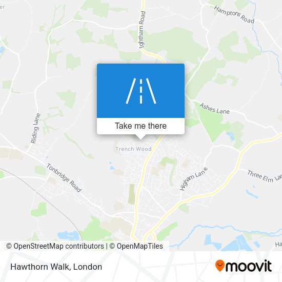Hawthorn Walk map