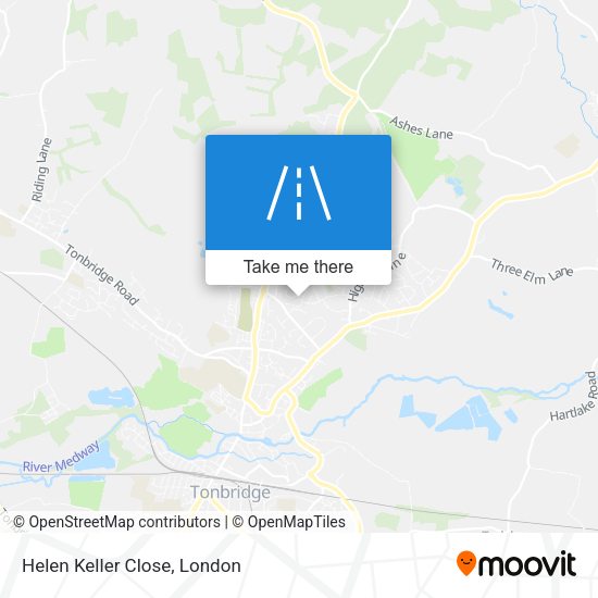 Helen Keller Close map