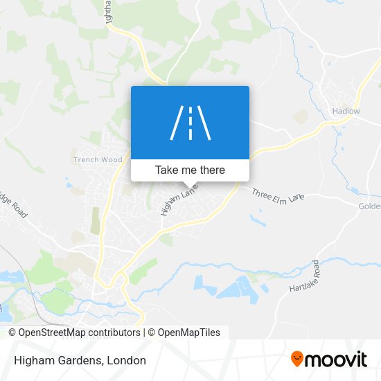 Higham Gardens map