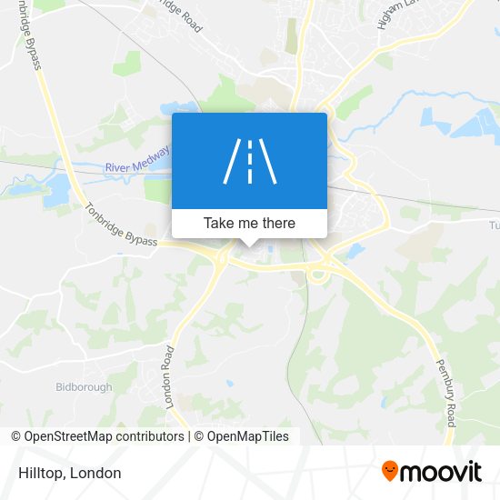Hilltop map