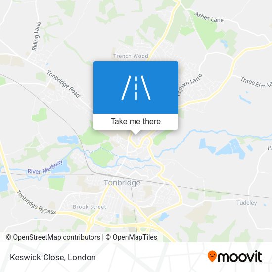 Keswick Close map