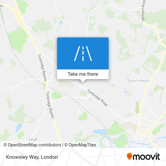 Knowsley Way map