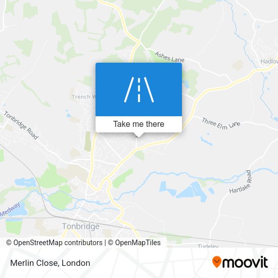 Merlin Close map