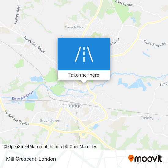 Mill Crescent map