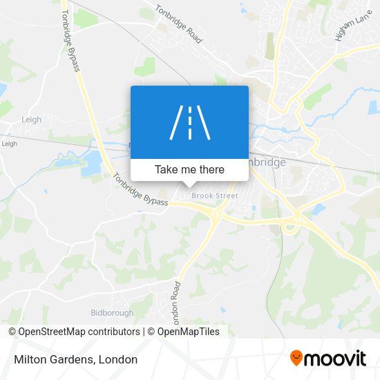 Milton Gardens map