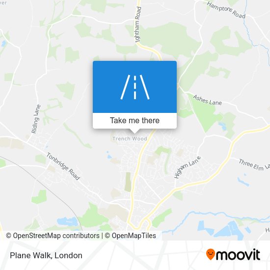 Plane Walk map