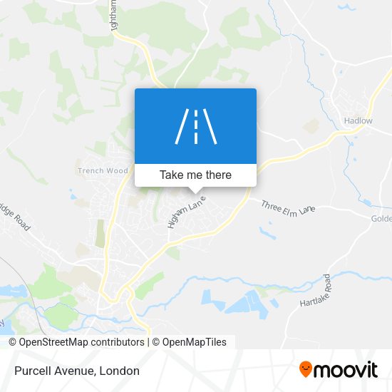 Purcell Avenue map