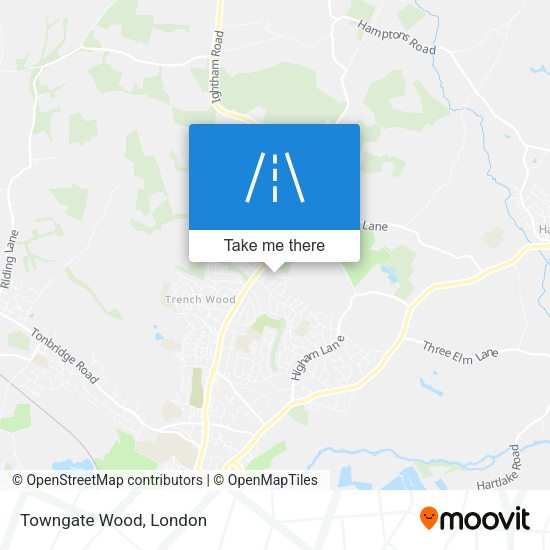 Towngate Wood map