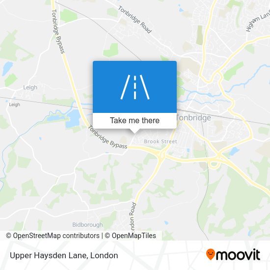 Upper Haysden Lane map