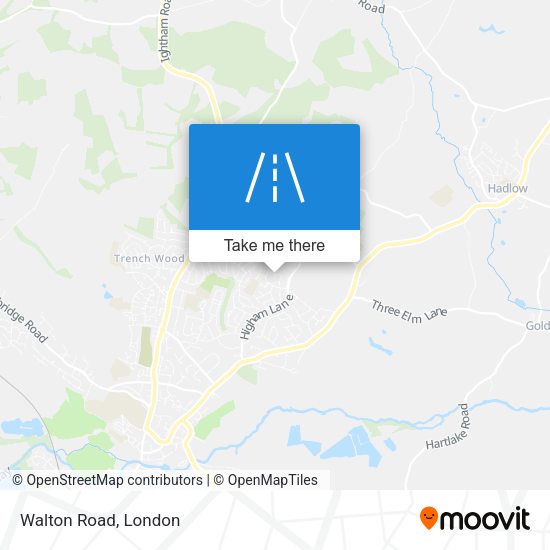 Walton Road map