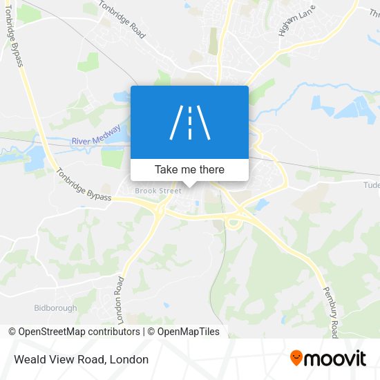 Weald View Road map