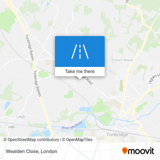 Wealden Close map