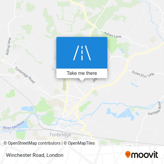 Winchester Road map