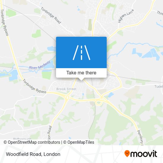 Woodfield Road map