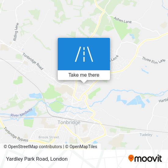 Yardley Park Road map