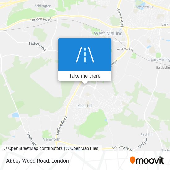 Abbey Wood Road map