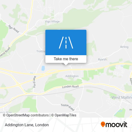 Addington Lane map
