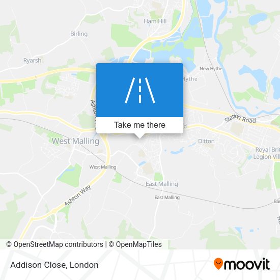 Addison Close map