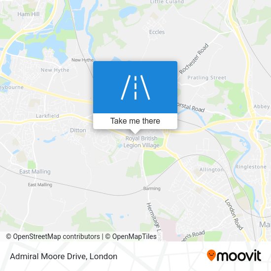 Admiral Moore Drive map