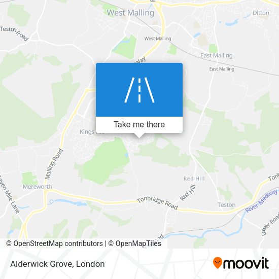 Alderwick Grove map