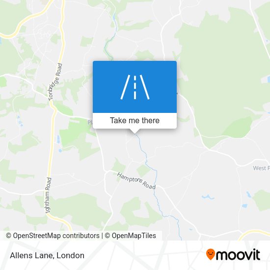 Allens Lane map