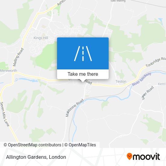 Allington Gardens map