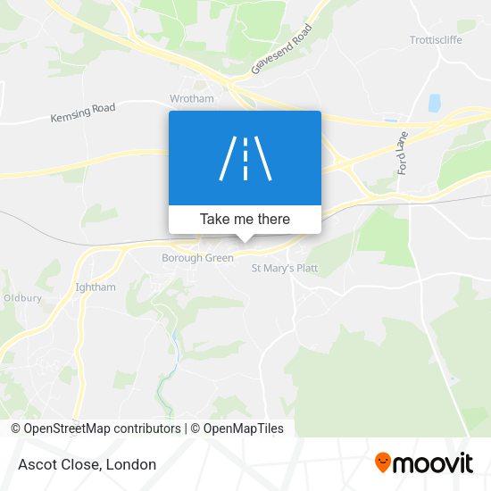 Ascot Close map