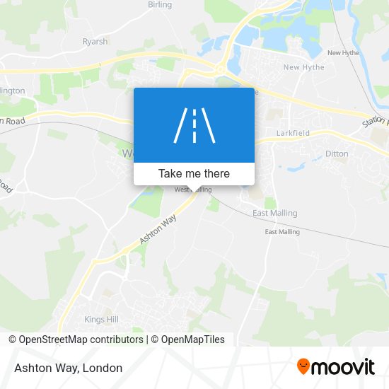 Ashton Way map