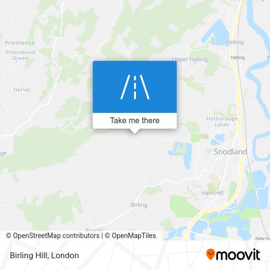 Birling Hill map