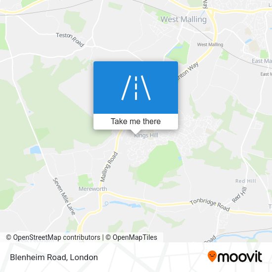 Blenheim Road map