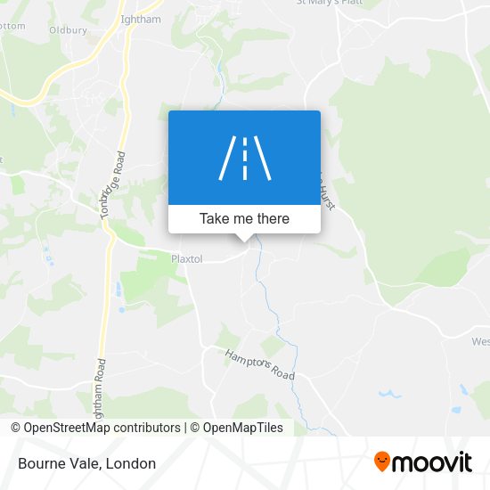 Bourne Vale map