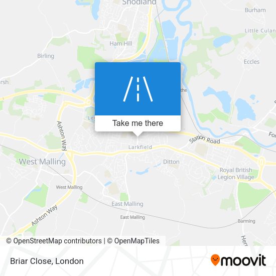 Briar Close map