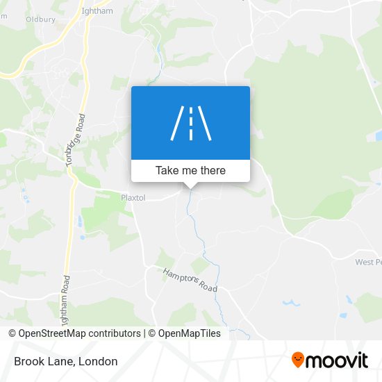 Brook Lane map
