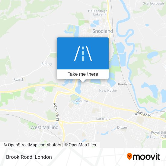 Brook Road map
