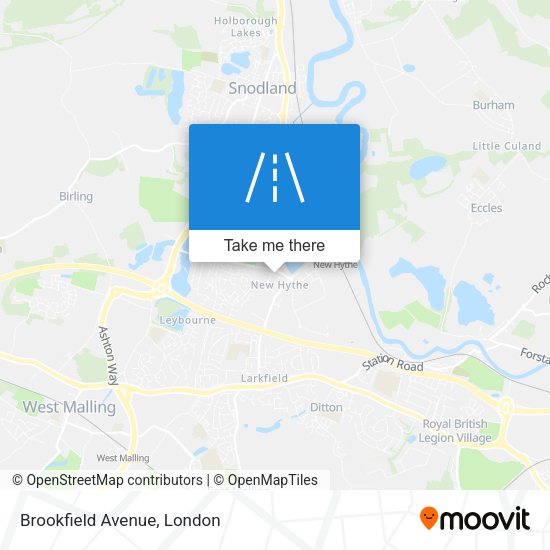 Brookfield Avenue map