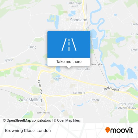 Browning Close map