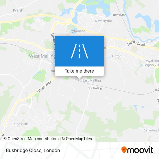 Busbridge Close map