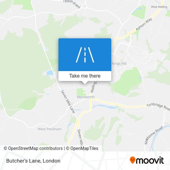 Butcher's Lane map
