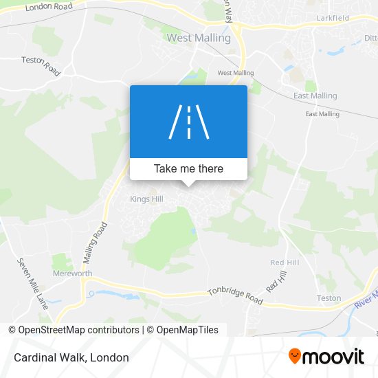 Cardinal Walk map